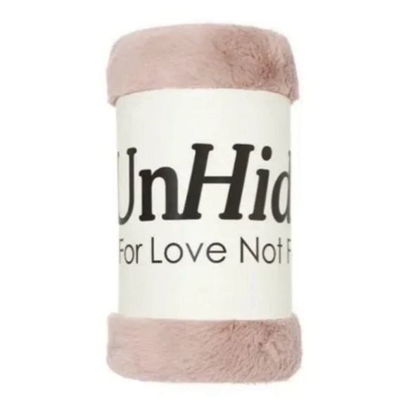 Unhide Bedding Unhide Lil Marshmallow Blush Faux Fur Throw Blanket 5x60 Poshmark